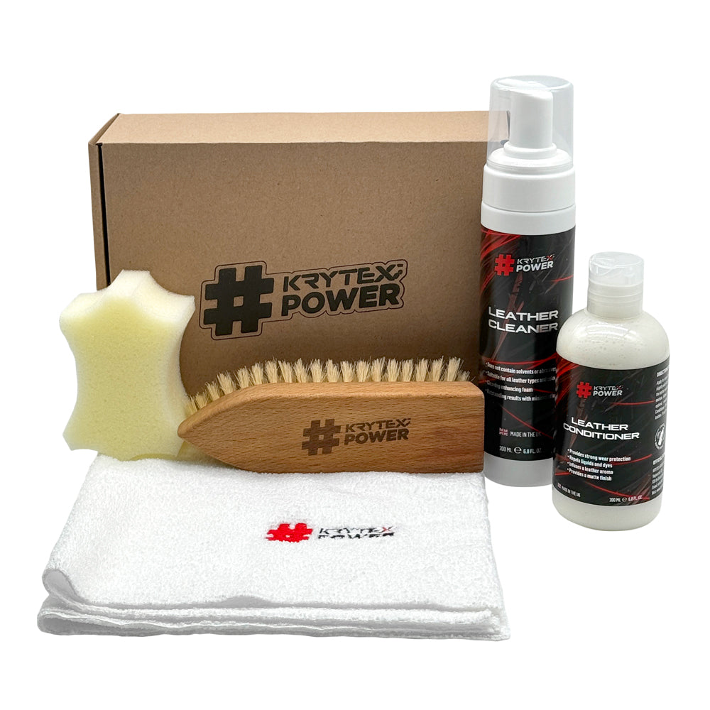 Kit for leather care #KrytexPower Leather Care Kit