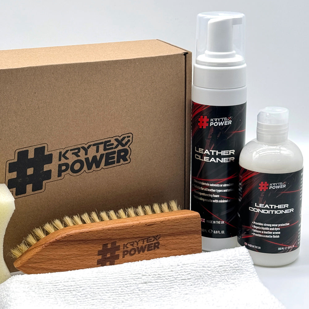 Kit for leather care #KrytexPower Leather Care Kit