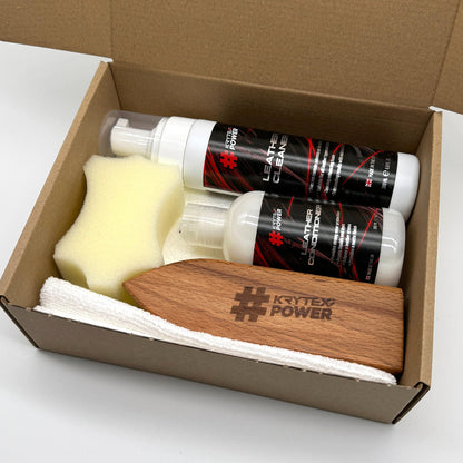 Kit for leather care #KrytexPower Leather Care Kit