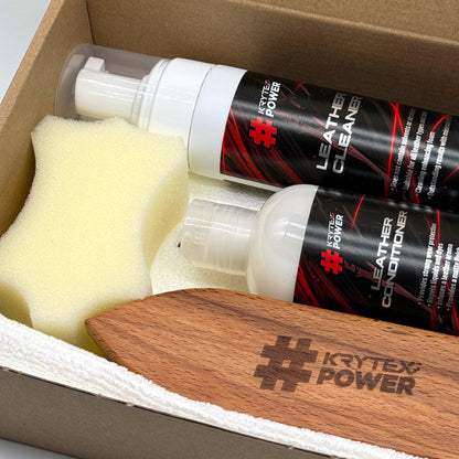 Kit for leather care #KrytexPower Leather Care Kit